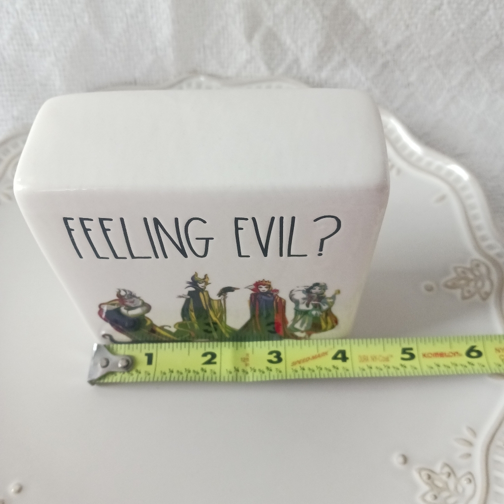 NWOT Rae Dunn × Disney "Feeling Evil?" Villians Ceramic Decor - Picture 9 of 10